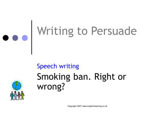 Writing to Persuade: lesson presentation