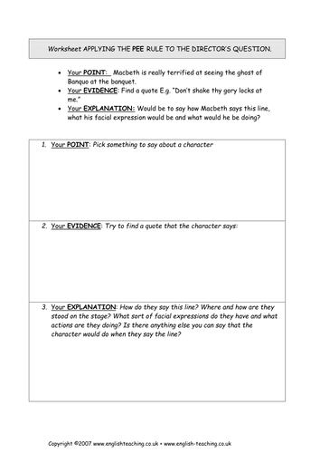 Macbeth by William Shakespeare