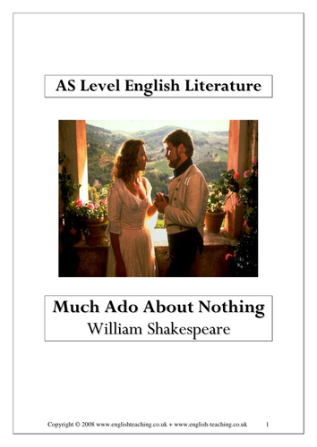 Much Ado About Nothing: Teaching Shakespeare