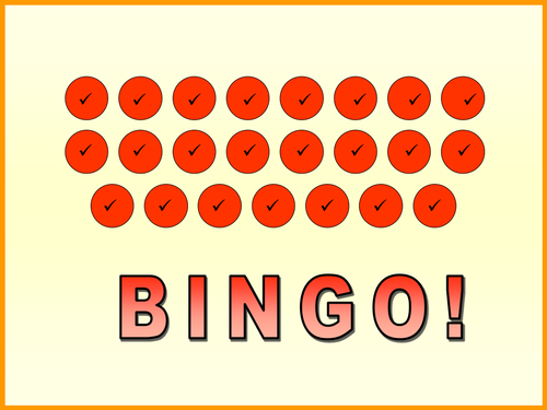 Core 1 Indices Rules Bingo