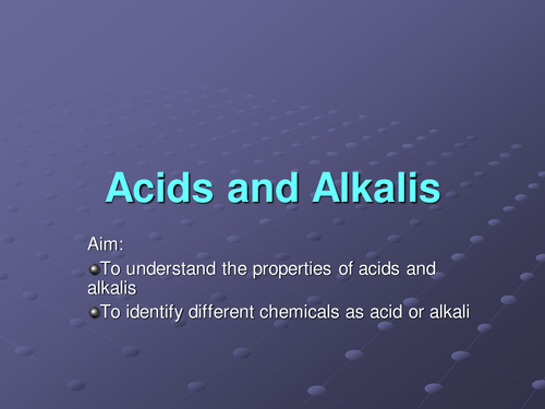 Acids and Alkalis PowerPoint
