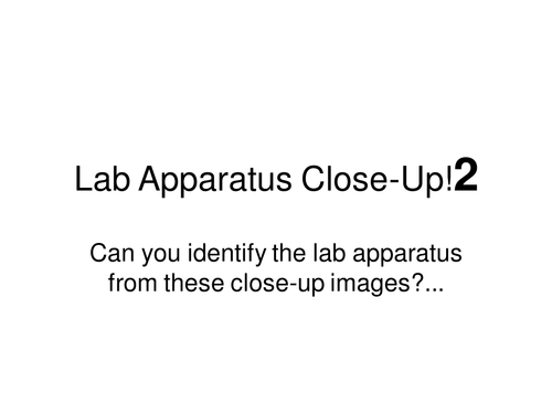Lab Apparatus Close Up