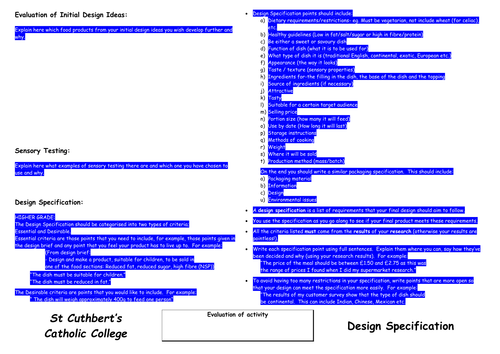 Maths coursework writing frame 08 picture