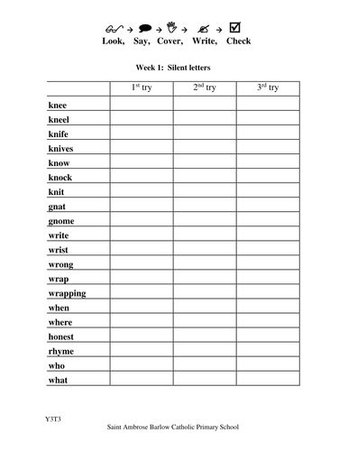 Spelling booklet Term 3 Year 3 | Teaching Resources