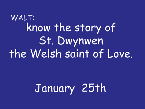 St. Dwynwen's Day