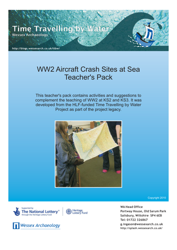 WW2 Aircraft Crash Sites at Sea Teacher's Pack