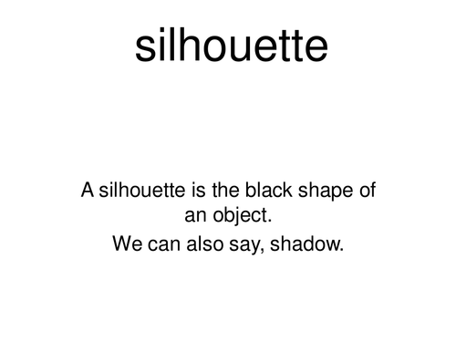 Silhouette powerpoint