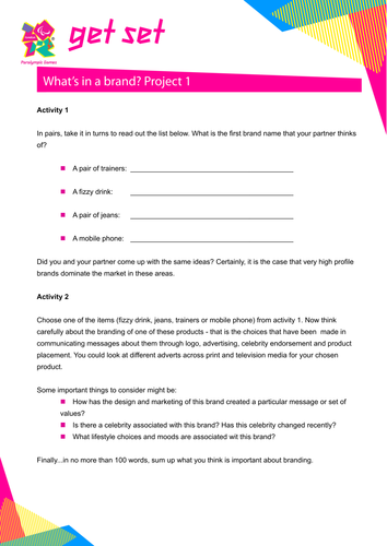 Build your own brand - project one