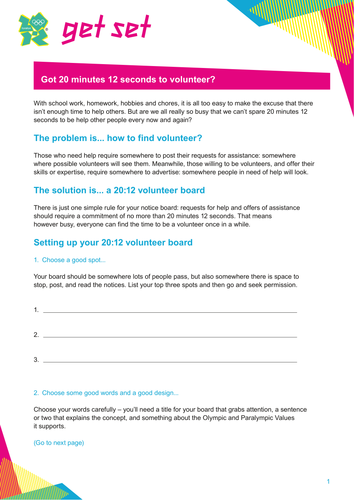 Volunteer and help a friend!