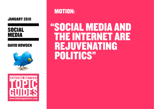 Debating Matters Topic Guide - Social Media