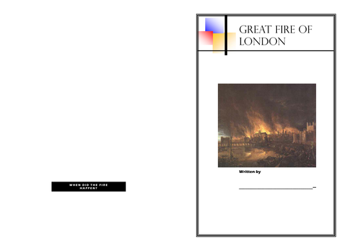 Great Fire of London/sentence work SEN