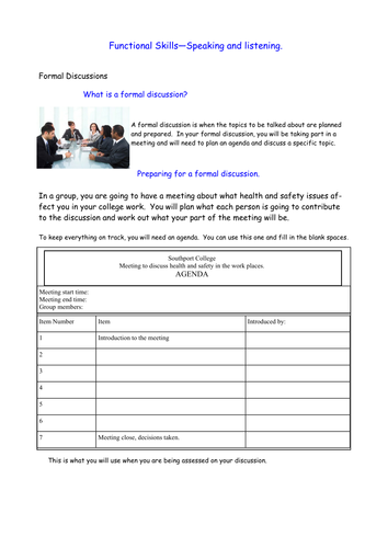 speaking and listening functional skills teaching resources