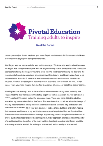 Managing Difficult Parents