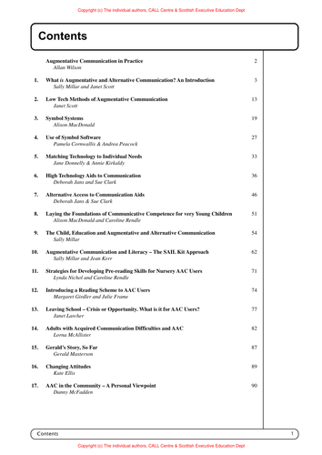 Augmentative communication in practice | Teaching Resources