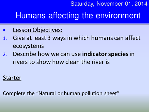 natural or human pollution ppt HT