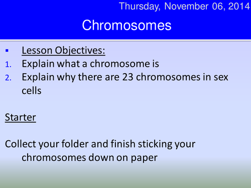 Chromosomes ppt HT