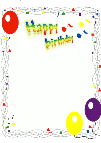 Birthday Board Display HT