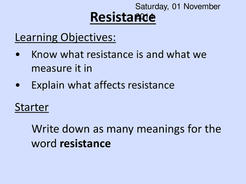 Resistance HT