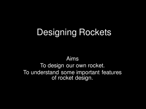 designing rockets HT