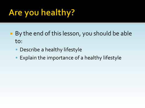 B3 L9 Are You healthy ppt HT