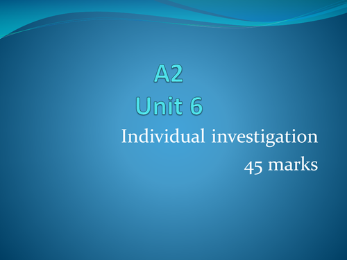 Objectives for the SNAB A2 Unit 6