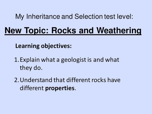 Properties of rocks HT