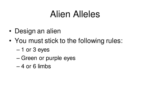 Alien alleles ppt HT