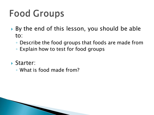 Introduction to food tests HT