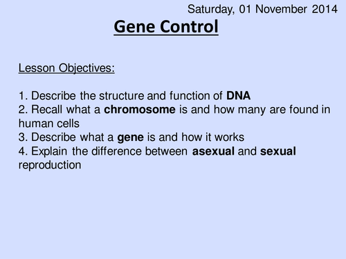 Gene control ppt HT