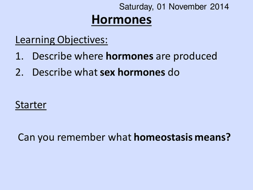Hormones 1 HT