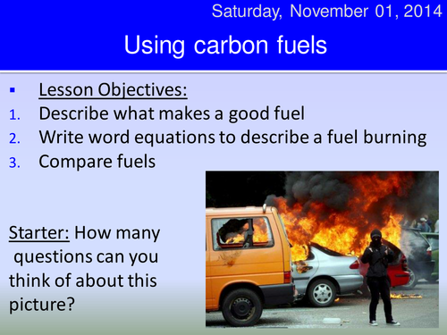Using carbon based fuels HT
