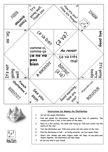 French Greetings Chatterbox