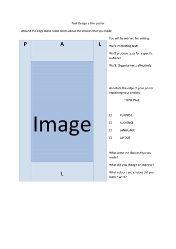 Design a film poster task   HM