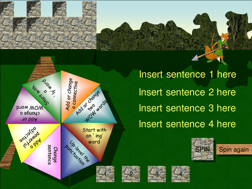 Big Writing - (WB)Spinner Game