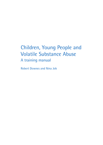 Children & Substance Abuse