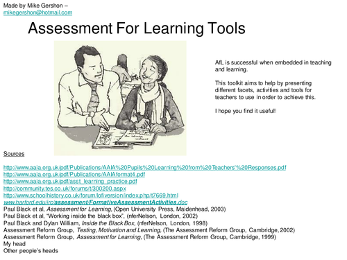 Assessment for learning