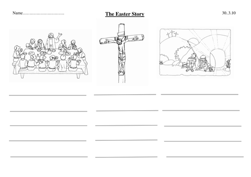 Simplified easter story template with pics by Lottielot - Teaching ...