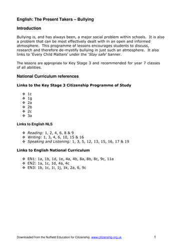 The Present Takers - Bullying