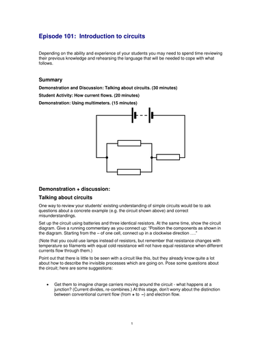 Introduction to circuits