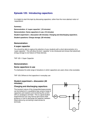 Introducing Capacitors