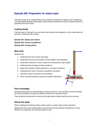 Preparation for statics topic