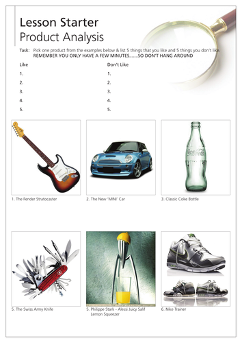 Product Analysis Starter