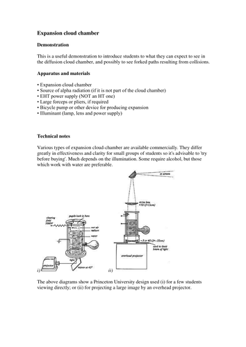 Expansion cloud chamber