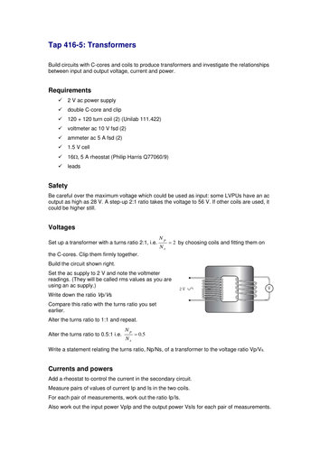 Generators And Transformers Teaching Resources