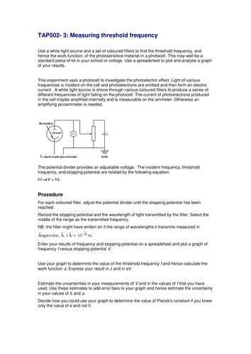 The photoelectric effect