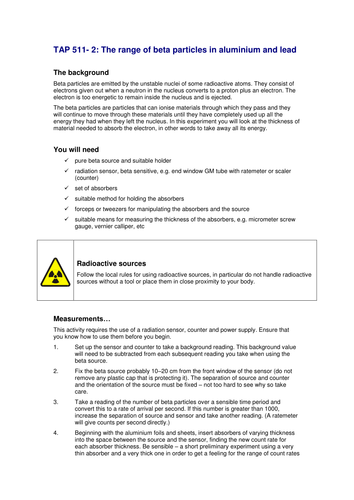 Absorption experiments