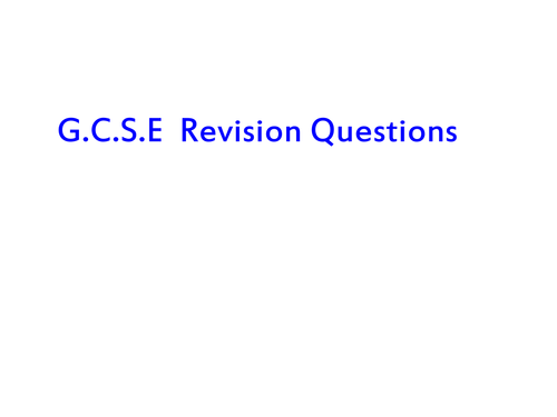 Personalised Revision PowerPoint Level 6
