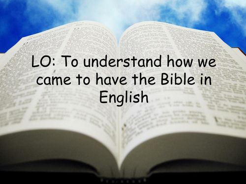 How the Bible came to be in English