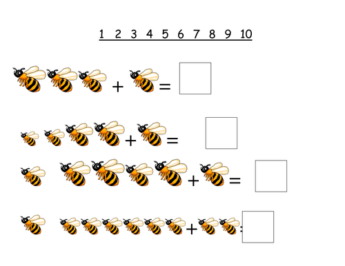 Count the honey bees! (counting to 5) by - UK Teaching Resources - TES