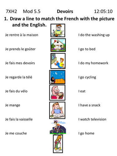 French 1 homework downloads picture
